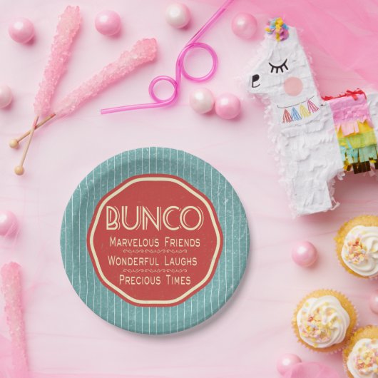Bunco  Emblem Papieren Bordje (Feest)