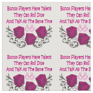 Bunco Fabric - Bunco-spelers hebben talent Stof