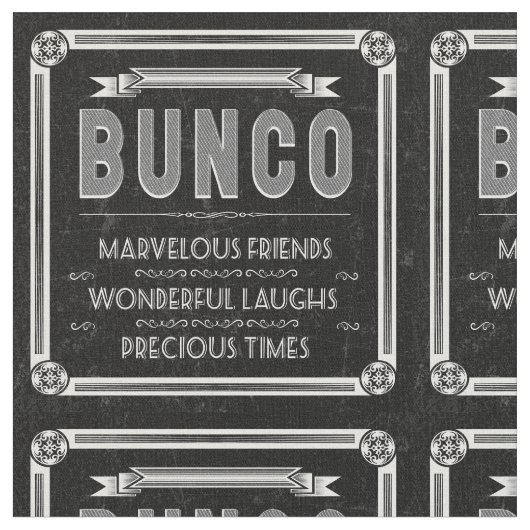 Bunco Fabric -  typografie Stof (Close Up)