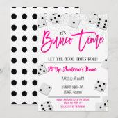 Bunco Feest Uitnodiging (Voorkant / Achterkant)