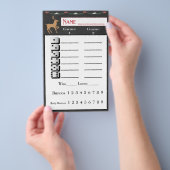 Bunco-feestdag — kerstblad flyer (Hand)