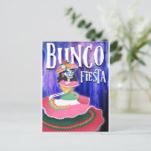 Bunco Fiesta Party Invitation Day van de Doden Briefkaart (Staand voorkant)