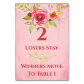 Bunco Flowers Table Card #2 Kaart (Achterkant)