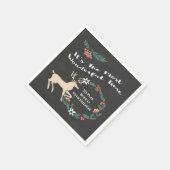 Bunco Friends Winter Holiday Kerstfeest Servet (Hoek)