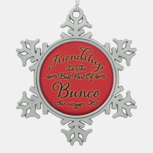Bunco Friendship Tin Sneeuwvlok Ornament