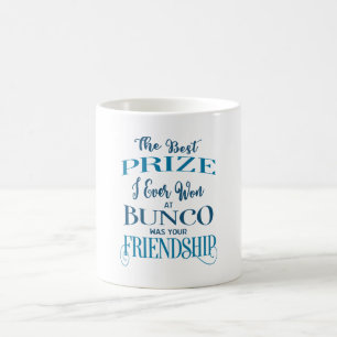 Bunco Friendship Typography Blue Modern Koffiemok