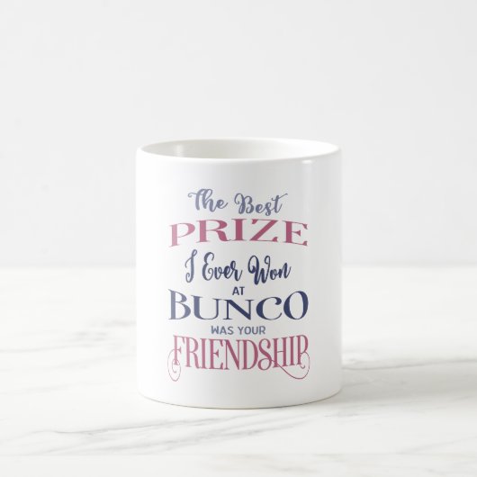 Bunco Friendship Typography Pink Paars Koffiemok (Center)