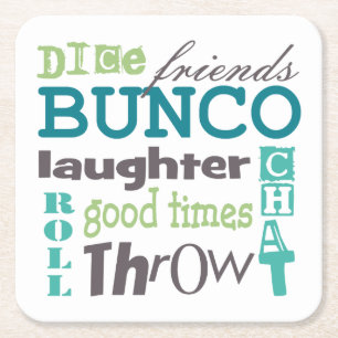 Bunco Fun Girls Night Out Kartonnen Onderzetters