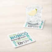 Bunco Fun Girls Night Out Party Kartonnen Onderzetters (Insitu)