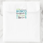 Bunco Fun Girls Night Out Party Vierkante Sticker (Tas)