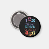 Bunco Fun, wat voor nummer hebben we? Magneet (Voorkant / Achterkant)