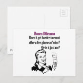 Bunco - Funny Dilema Briefkaart (Voorkant / Achterkant)