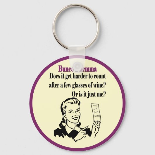 Bunco - Funny Dilema Sleutelhanger (Voorkant)