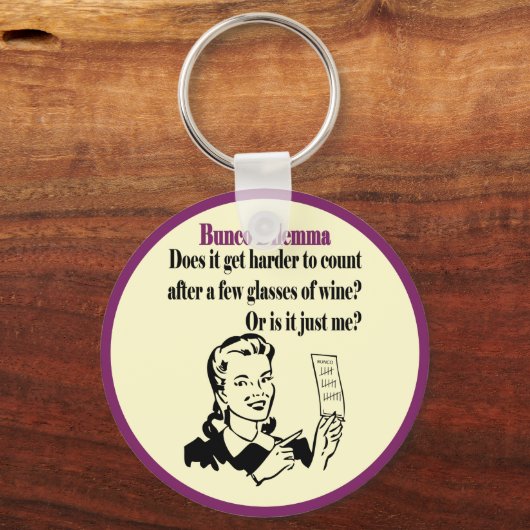 Bunco - Funny Dilema Sleutelhanger (Voorkant)