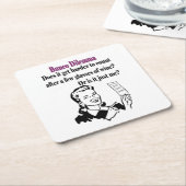 Bunco Funny Dilemma Kartonnen Onderzetters (Schuin)