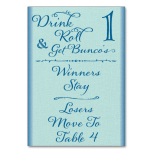 Bunco Funny Drink & Roll Table Kaart #1 van 4