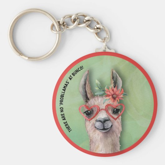 Bunco Funny Llama Sleutelhanger (Voorkant)