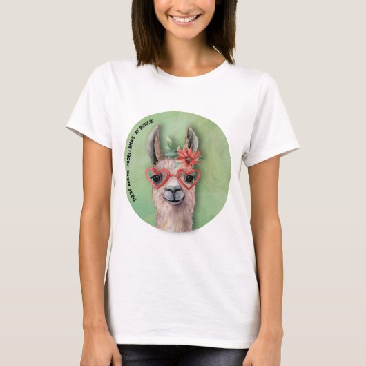 Bunco Funny No Prob Llamas Game Night T-shirt (Voorkant)