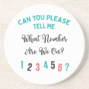 Bunco Funny Quote Typography What Number Zandsteen Onderzetter