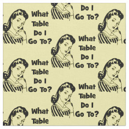 Bunco Funny Retro naar welke tafel ga ik? Stof