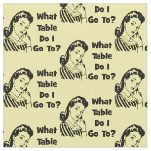 Bunco Funny Retro naar welke tafel ga ik? Stof