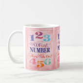 Bunco Funny, wat voor nummer hebben we? Koffiemok (Links)