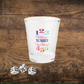 Bunco Funny, wat voor nummer hebben we? Shot Glas