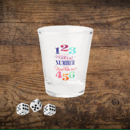 Bunco Funny, wat voor nummer hebben we? Shot Glas