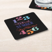Bunco Funny, wat voor nummer hebben we? Waterverf Kartonnen Onderzetters (Schuin)