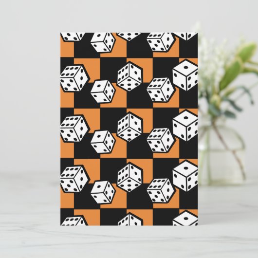 bunco gambling rollling dice las vegas - thema kaart (Staand voorkant)
