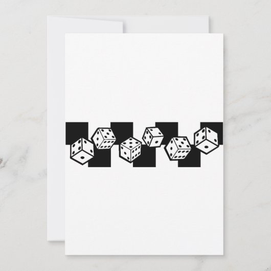 bunco gambling rollling dice las vegas - thema kaart (Achterkant)