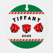 Bunco Game Collectible Metalen Ornament (Voorkant)