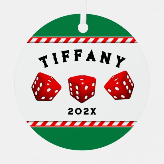 Bunco Game Collectible Metalen Ornament (Voorkant)