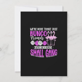 Bunco Game Flamingo Design for a Bunco Babe Kaart