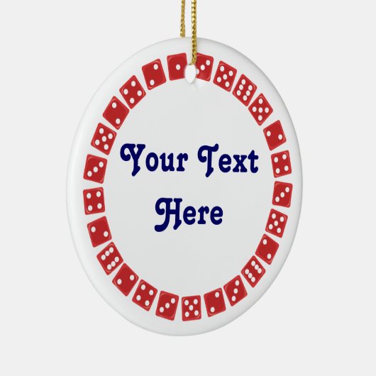 Bunco Game Night Gift Keramisch Ornament (Rechts)