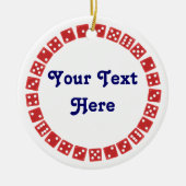 Bunco Game Night Gift Keramisch Ornament (Voorkant)
