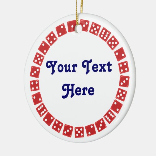 Bunco Game Night Gift Keramisch Ornament (Links)