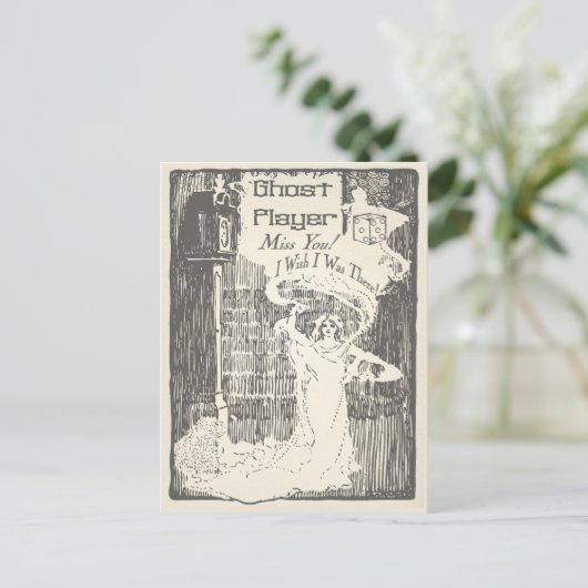 Bunco  Ghost Player Briefkaart (Staand voorkant)