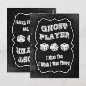 Bunco Ghost Player Briefkaart (Voorkant / Achterkant)