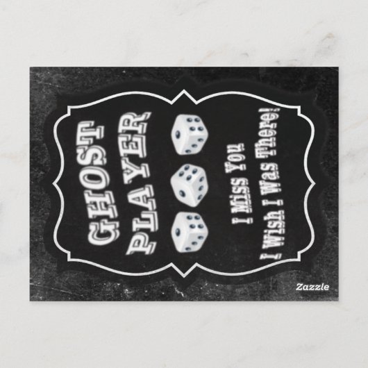 Bunco Ghost Player Briefkaart (Achterkant)