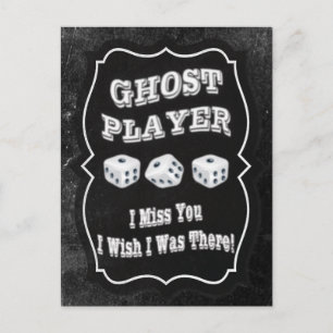 Bunco Ghost Player Briefkaart