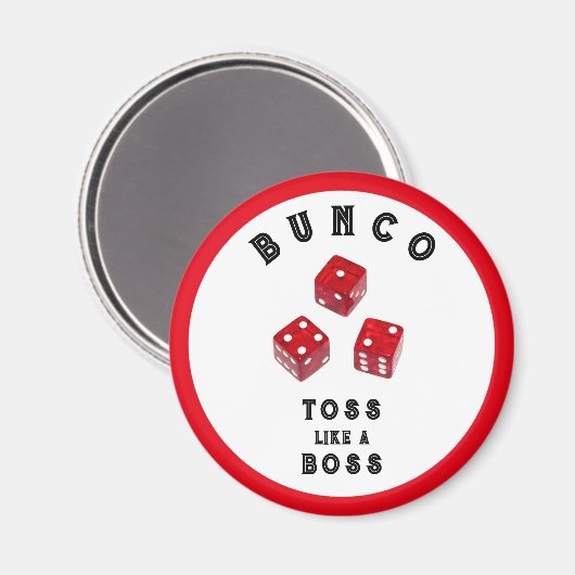 Bunco Gift Prizes Button Magneet (Voorkant / Achterkant)