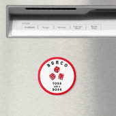 Bunco Gift Prizes Button Magneet (Insitu (Vaatwasser))