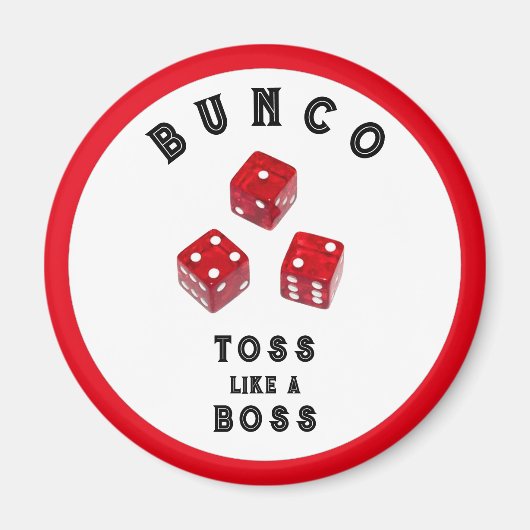 Bunco Gift Prizes Button Magneet (Voorkant)