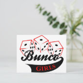 Bunco Girls Briefkaart (Staand voorkant)