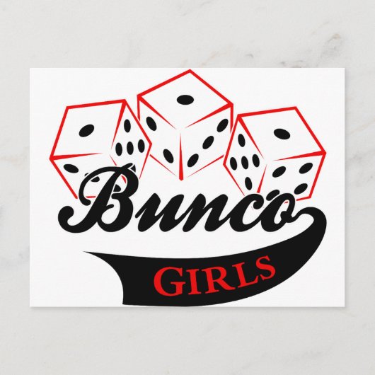 Bunco Girls Briefkaart (Voorkant)