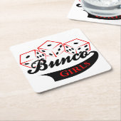 Bunco Girls Kartonnen Onderzetters (Schuin)