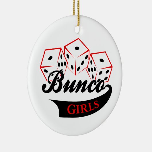 Bunco Girls Keramisch Ornament (Rechts)