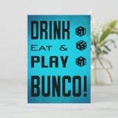 Bunco Girls Night Out Bunco Dice Kaart (Staand voorkant)