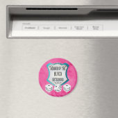 Bunco Go Pink - Verenigd We Roll The Dice Magneet (Insitu (Vaatwasser))